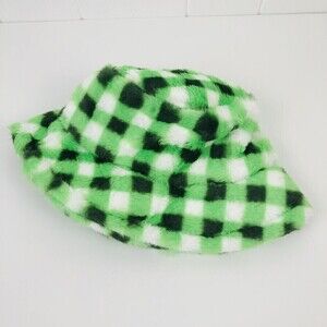 Urban Outfitters Knox Printed Faux Fur Bucket Hat